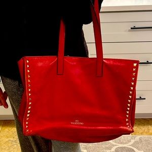 Red Valentino Rockstud Tote